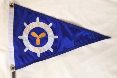 Mariposa Hunters Point Yacht Club Burgee